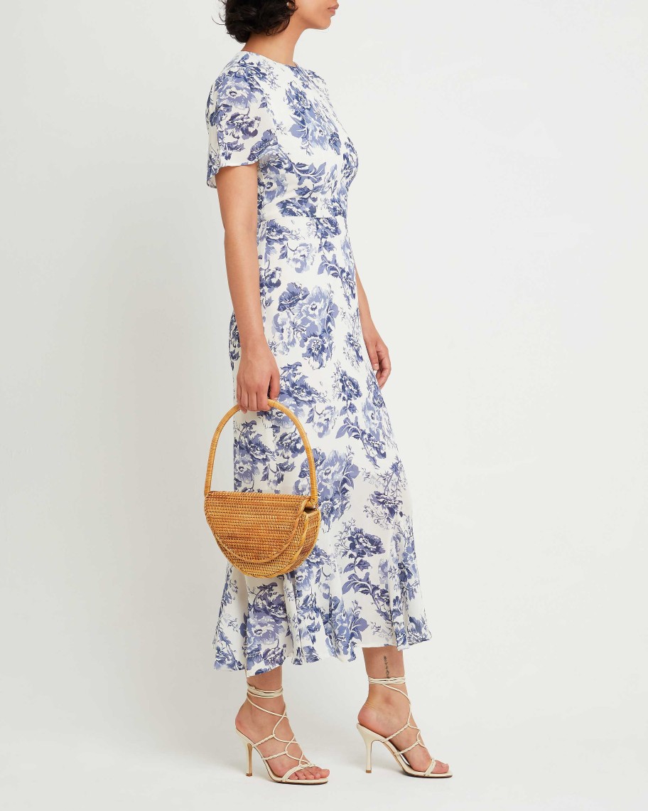 Clothing o.p.t | Kimmie Dress Blue Toile