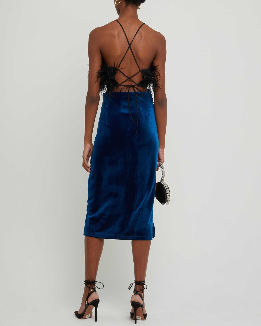 Clothing kourt | Tibi Skirt Dark Blue