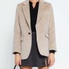 Clothing CAARA | Marisol Blazer Coat Beige Oatmeal