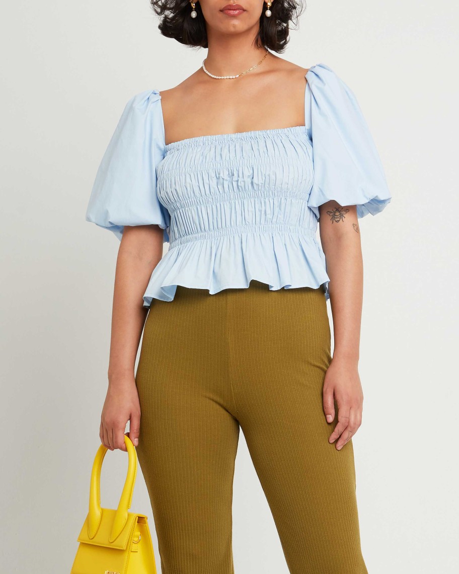 Clothing kourt | Blanca Top Light Blue