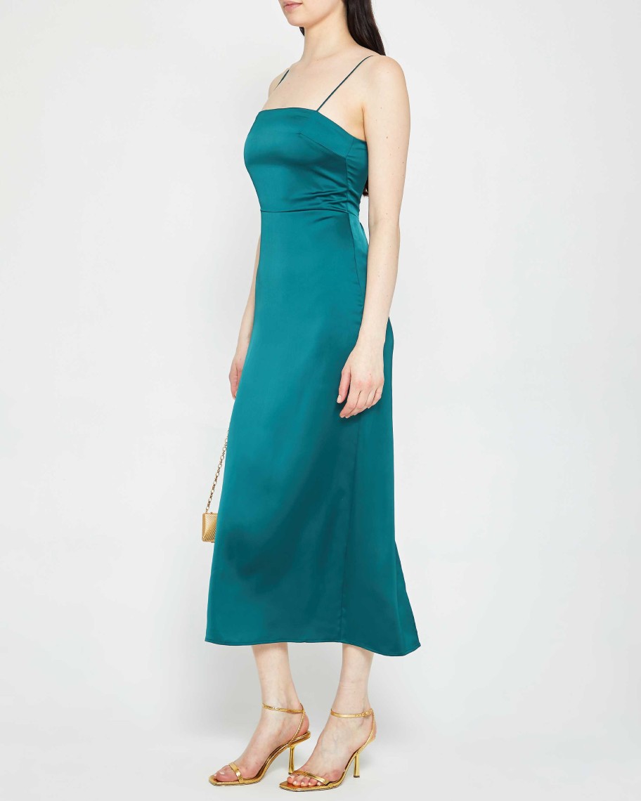 Clothing o.p.t | Paige Dress Dark Teal