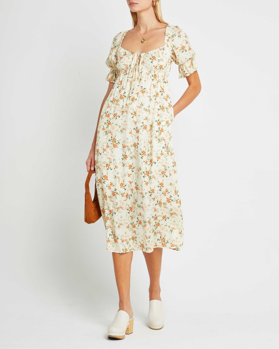 Clothing o.p.t | Monet Dress Yellow Floral