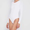 Clothing CAARA | Contouring Crew Longsleeve Bodysuit White