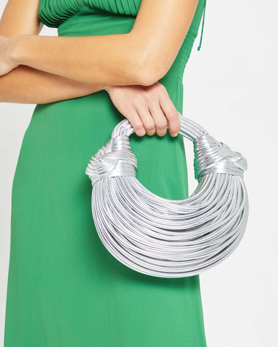 Accessories FEW MODA | Ally Double Knot Bag Silver