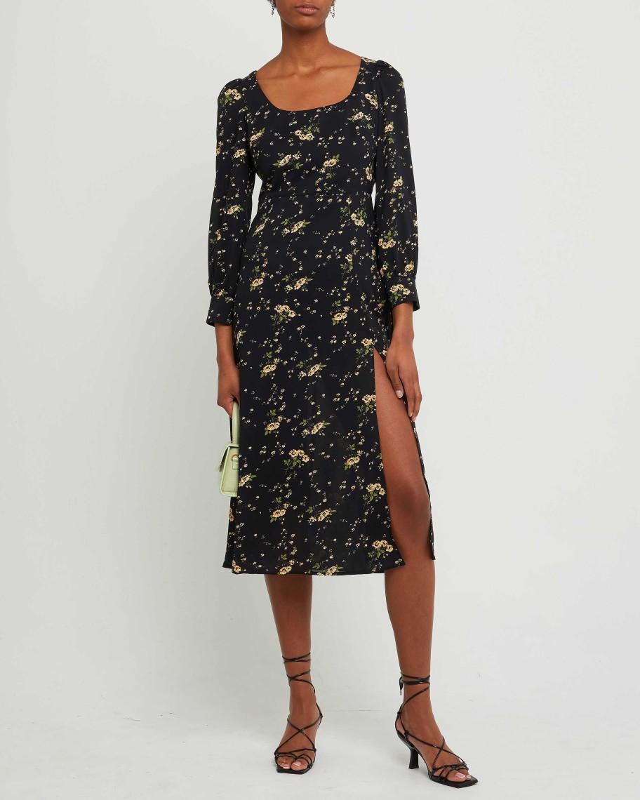 Clothing o.p.t | Anna Dress Black Floral