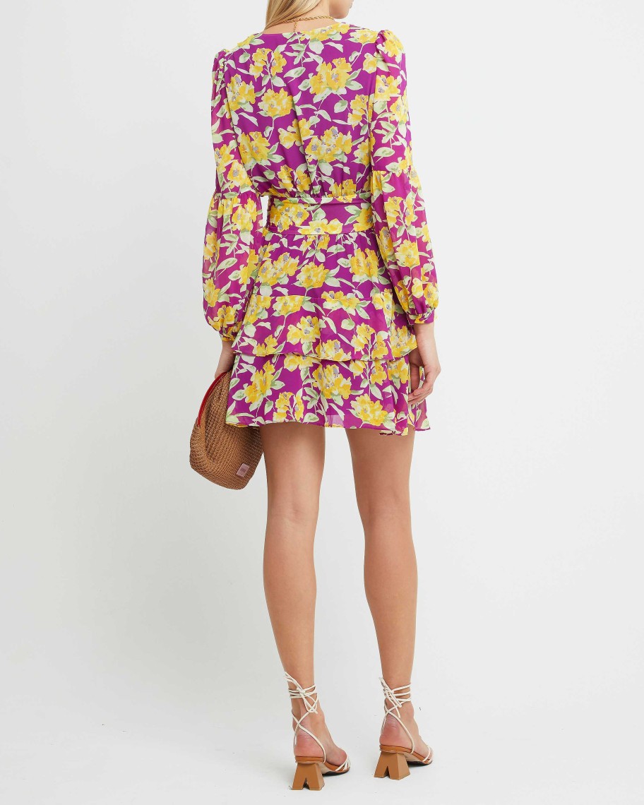 Clothing o.p.t | Milana Dress Yellow Floral