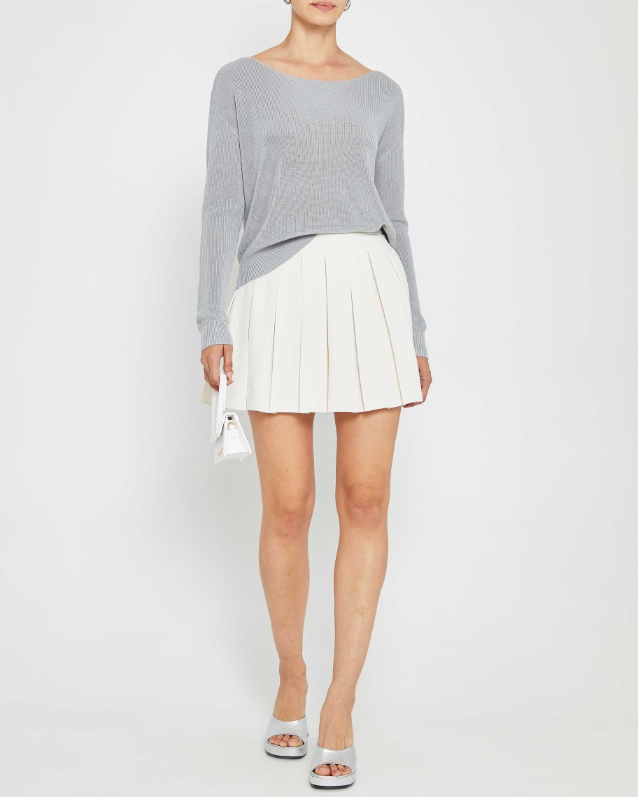 Clothing kourt | Alayah Off-Shoulder Sweater Grey