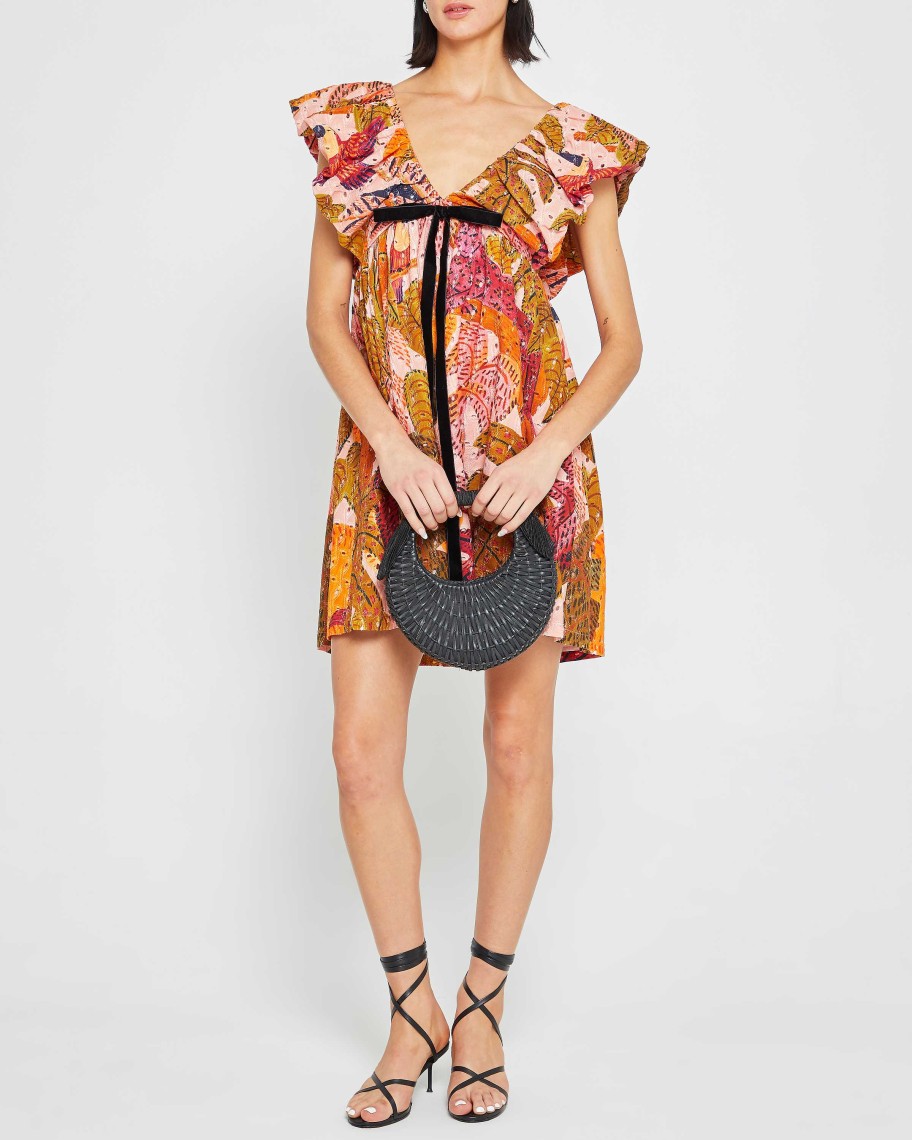 Clothing o.p.t | Didi Dress Multi Palm Print