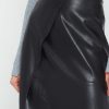 Clothing CAARA | Isle Vegan Leather Midi Skirt Black