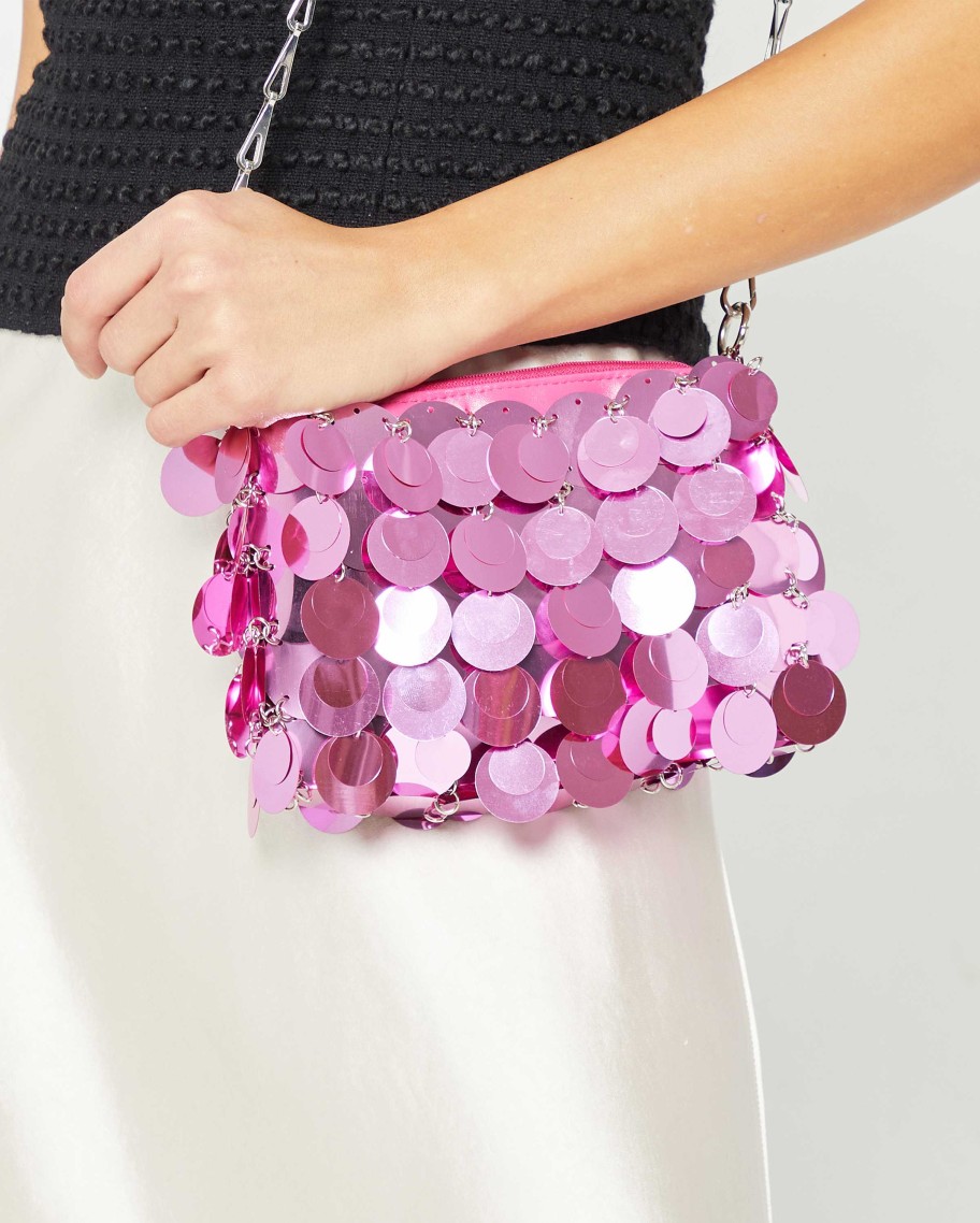 Accessories FEW MODA | Kaiya Sequin Bag Hot Pink