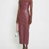 Clothing o.p.t | Kimberly Vegan Leather Dress Burgundy