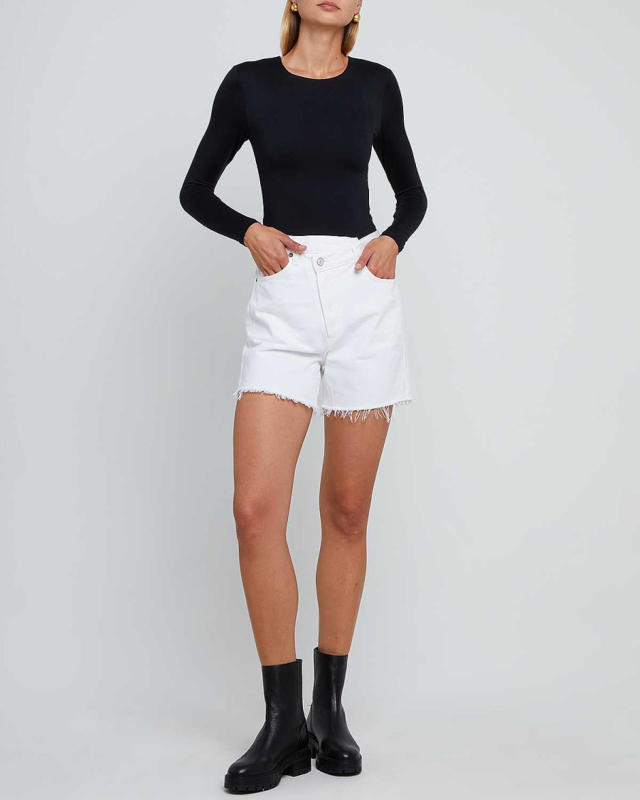 Clothing CAARA | Contouring Crew Longsleeve Bodysuit Black