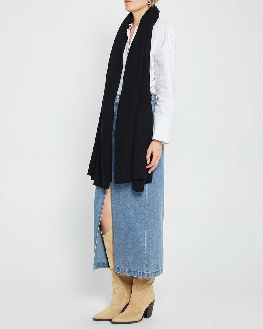 Clothing CAARA | Everyday Cashmere Wrap Black