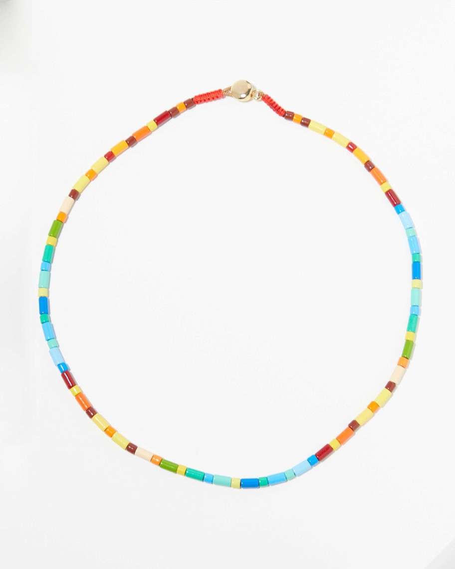 Accessories Few Moda | Beaded Choker Rainbow